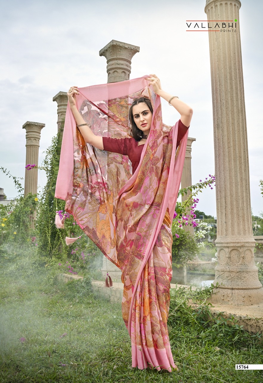 vallabhi print vaamsi Brasso exclusive print saree catalog