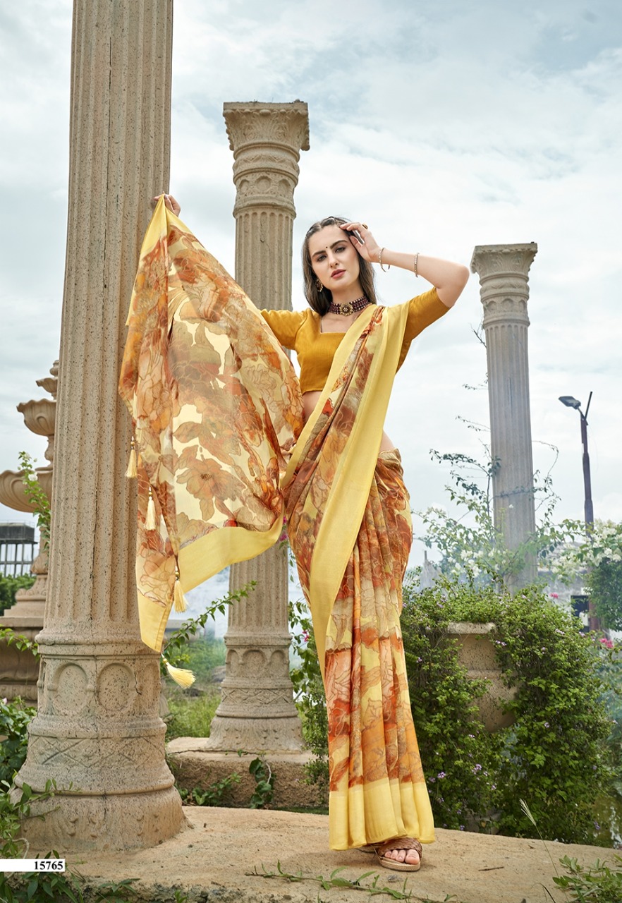 vallabhi print vaamsi Brasso exclusive print saree catalog