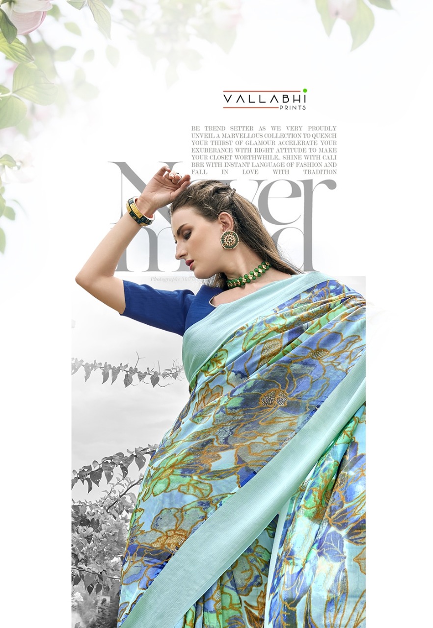 vallabhi print vaamsi Brasso exclusive print saree catalog