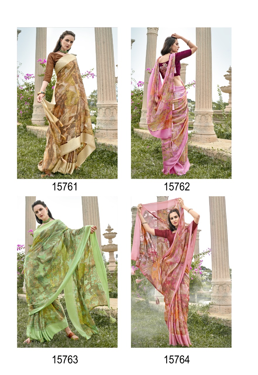 vallabhi print vaamsi Brasso exclusive print saree catalog