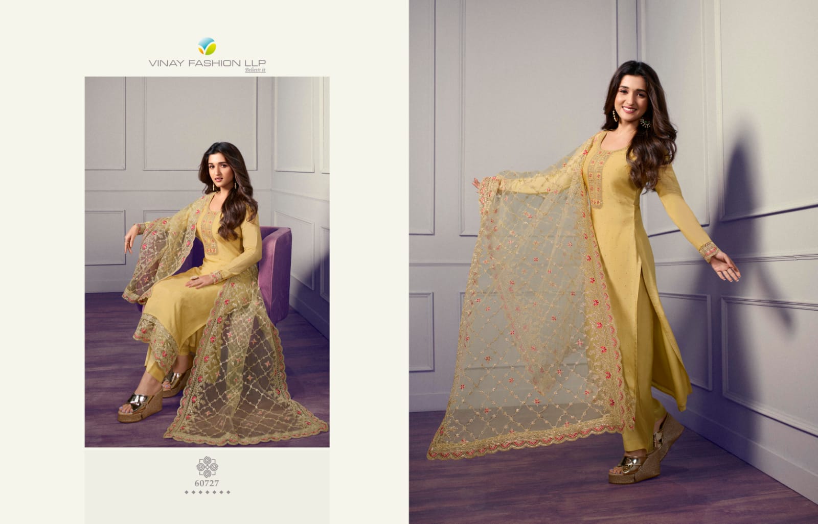 vinay fashion kaseesh shabaa dola gorgeous look salwar suit catalog