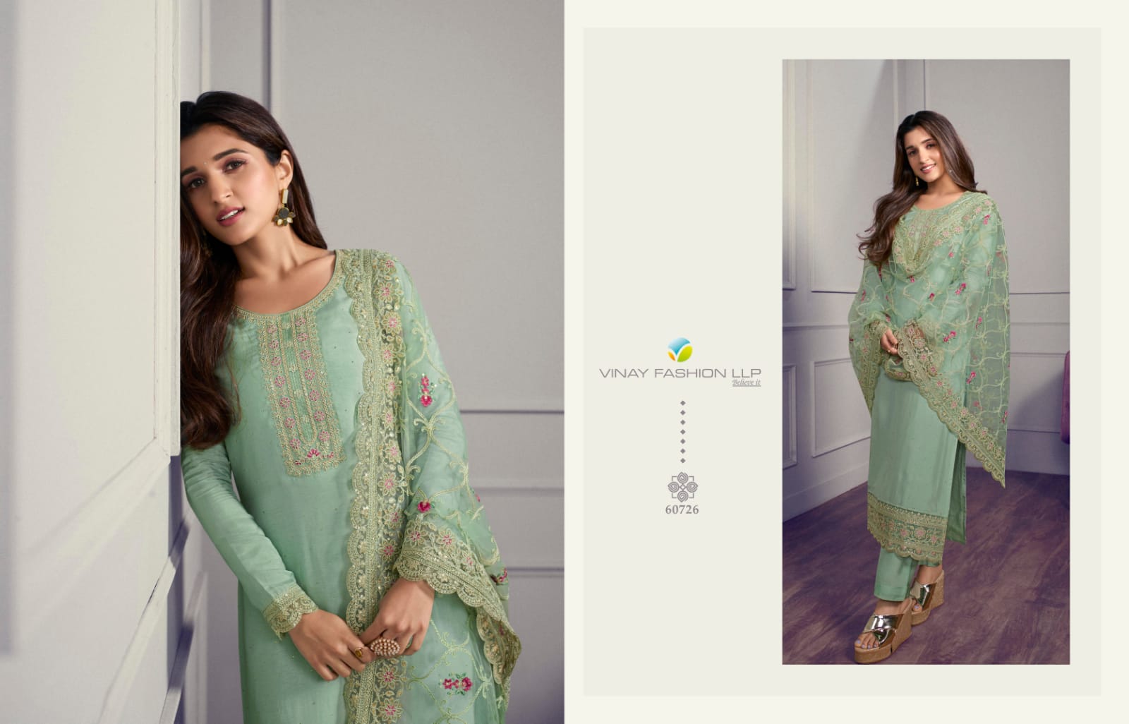 vinay fashion kaseesh shabaa dola gorgeous look salwar suit catalog