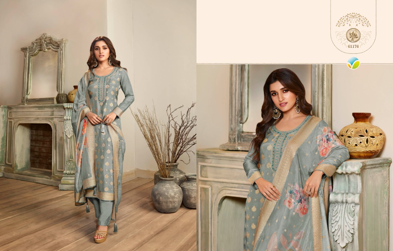 vinay fashion kaseesh Zareena 4 dola gorgeous  look salwar suit catalog