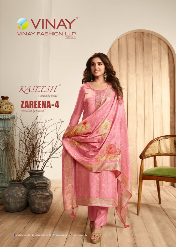 vinay fashion kaseesh Zareena 4 dola gorgeous  look salwar suit catalog