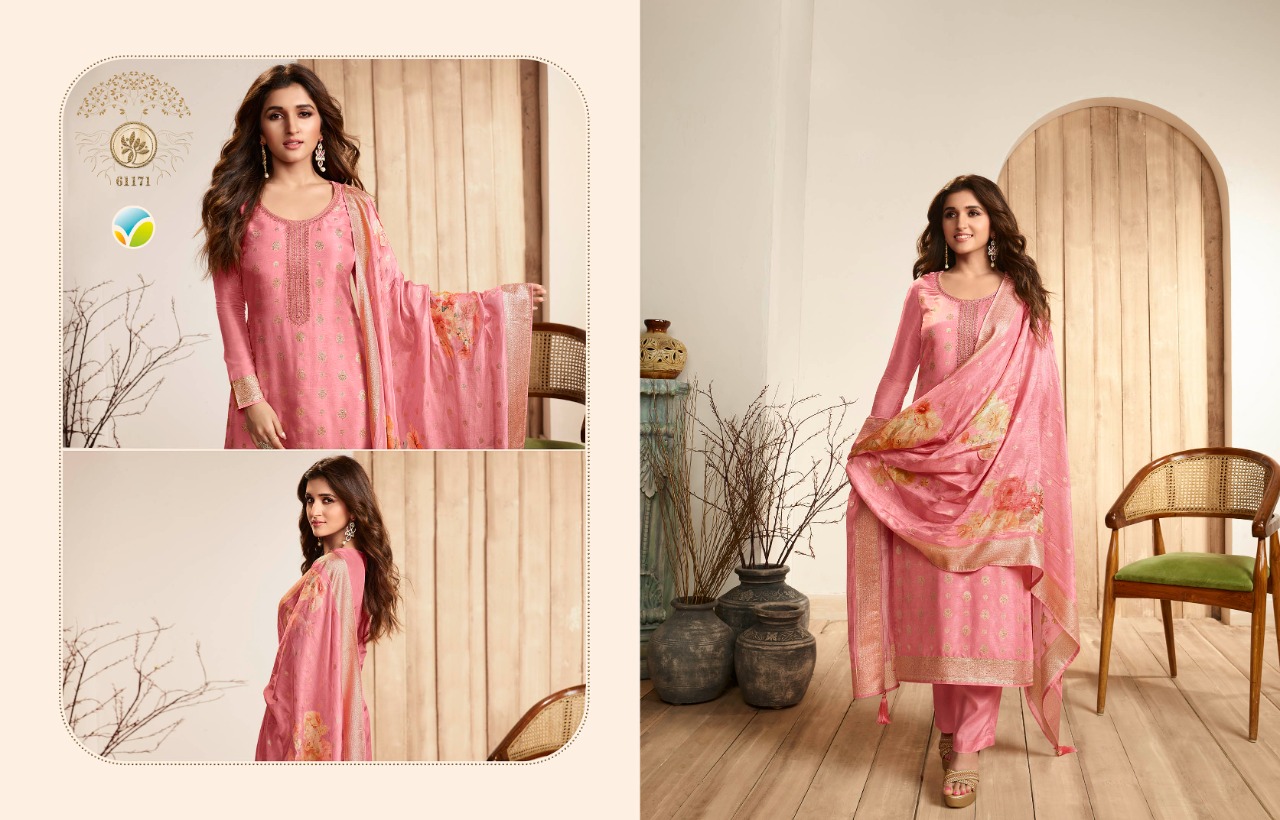 vinay fashion kaseesh Zareena 4 dola gorgeous  look salwar suit catalog