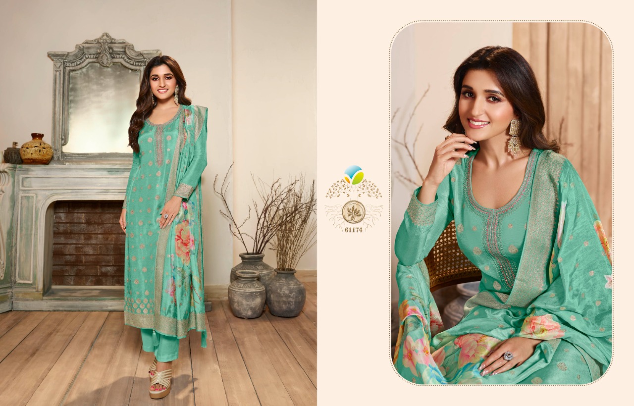 vinay fashion kaseesh Zareena 4 dola gorgeous  look salwar suit catalog