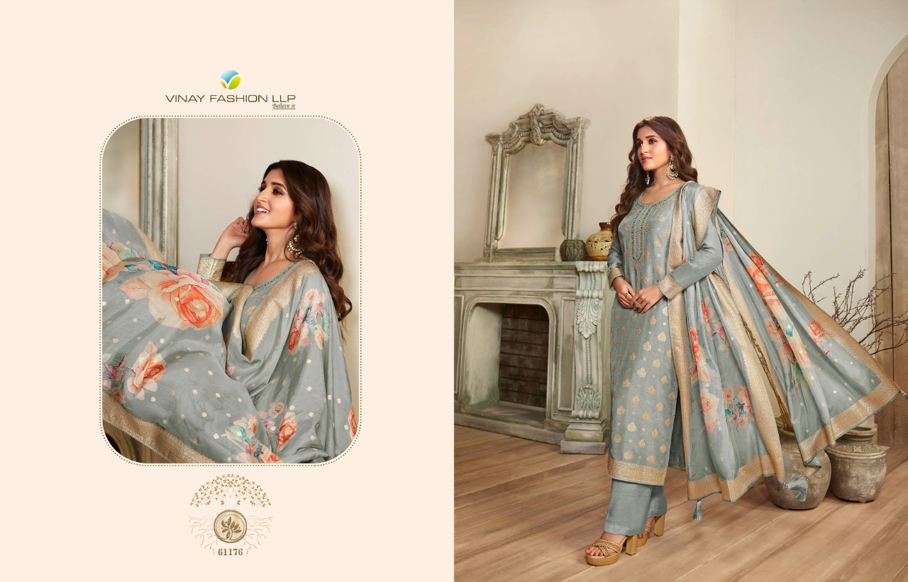 vinay fashion kaseesh Zareena 4 dola gorgeous  look salwar suit catalog