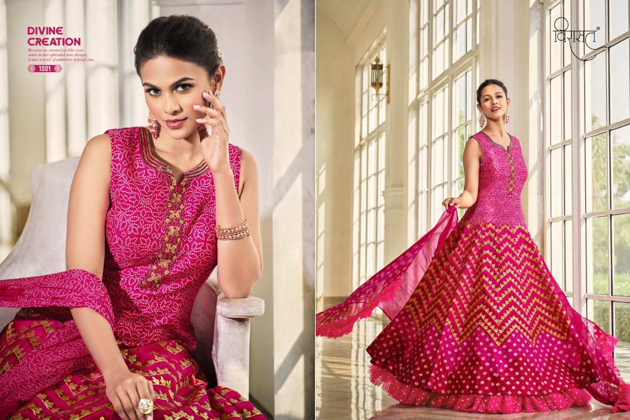 virasat soundhria Killer Silk gorgeous look gown catalog