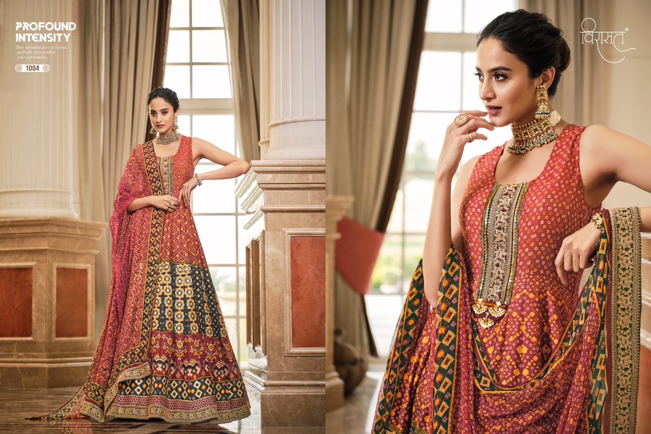 virasat soundhria Killer Silk gorgeous look gown catalog