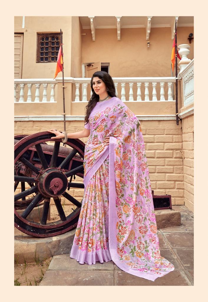 lt kashvi creation monalisa georgette exclusive print saree catalog