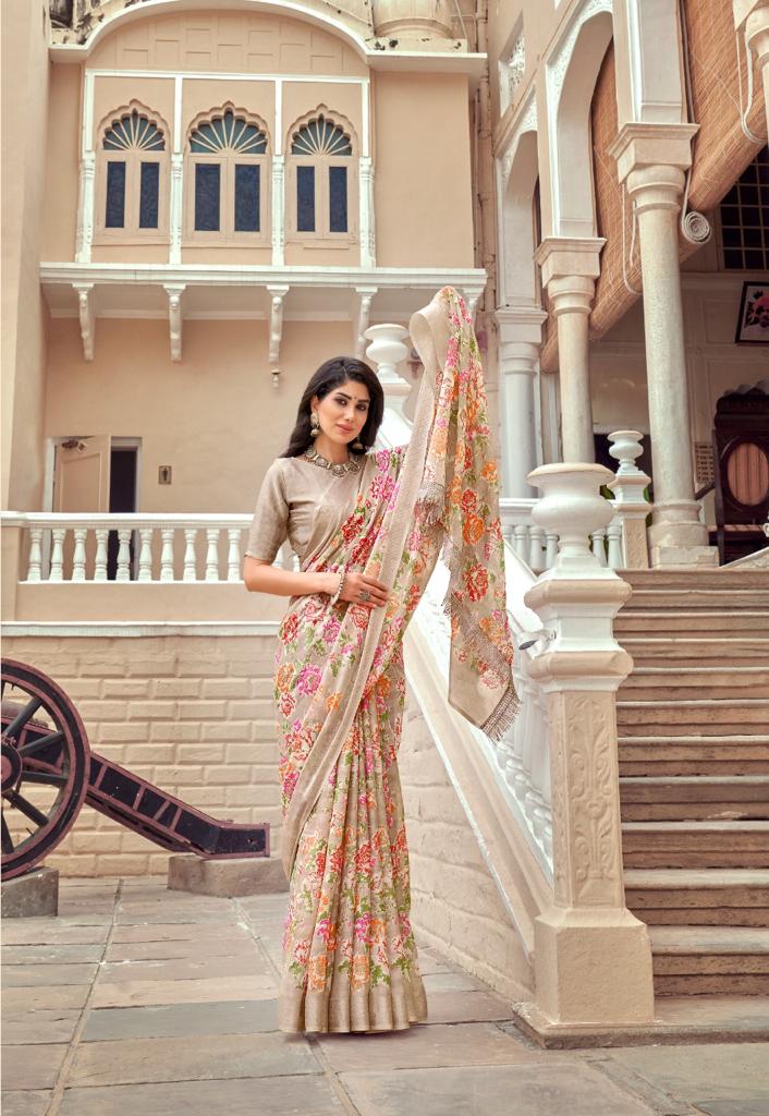 lt kashvi creation monalisa georgette exclusive print saree catalog