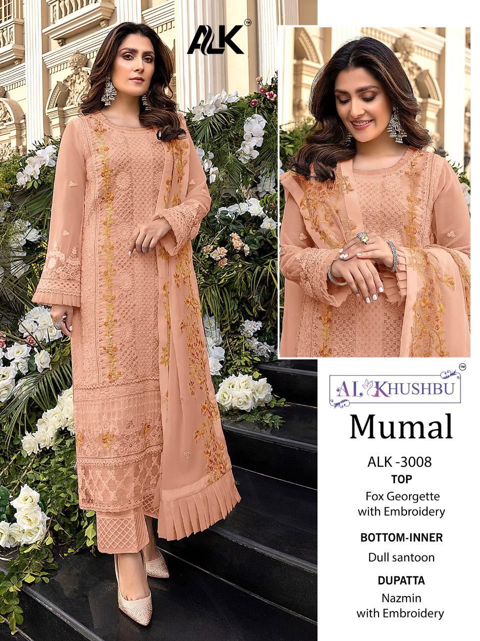 al khushbu mumal vol 1 georgette exclusive look salwar suit catalog