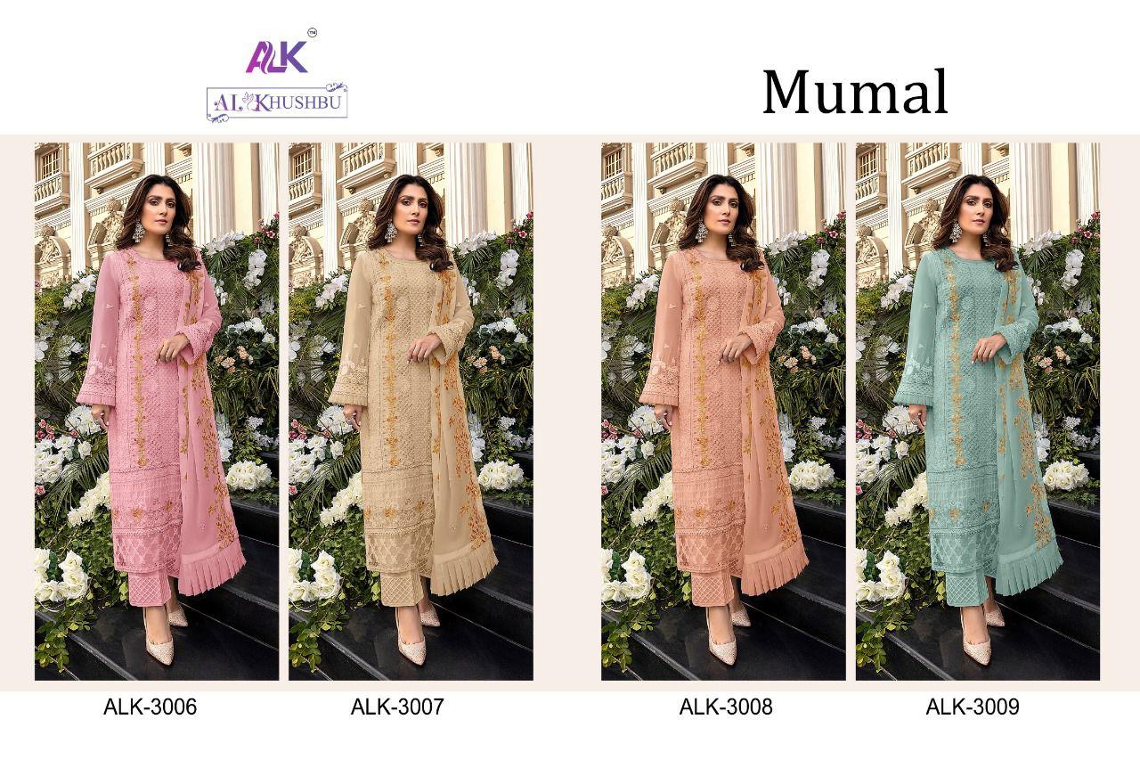 al khushbu mumal vol 1 georgette exclusive look salwar suit catalog