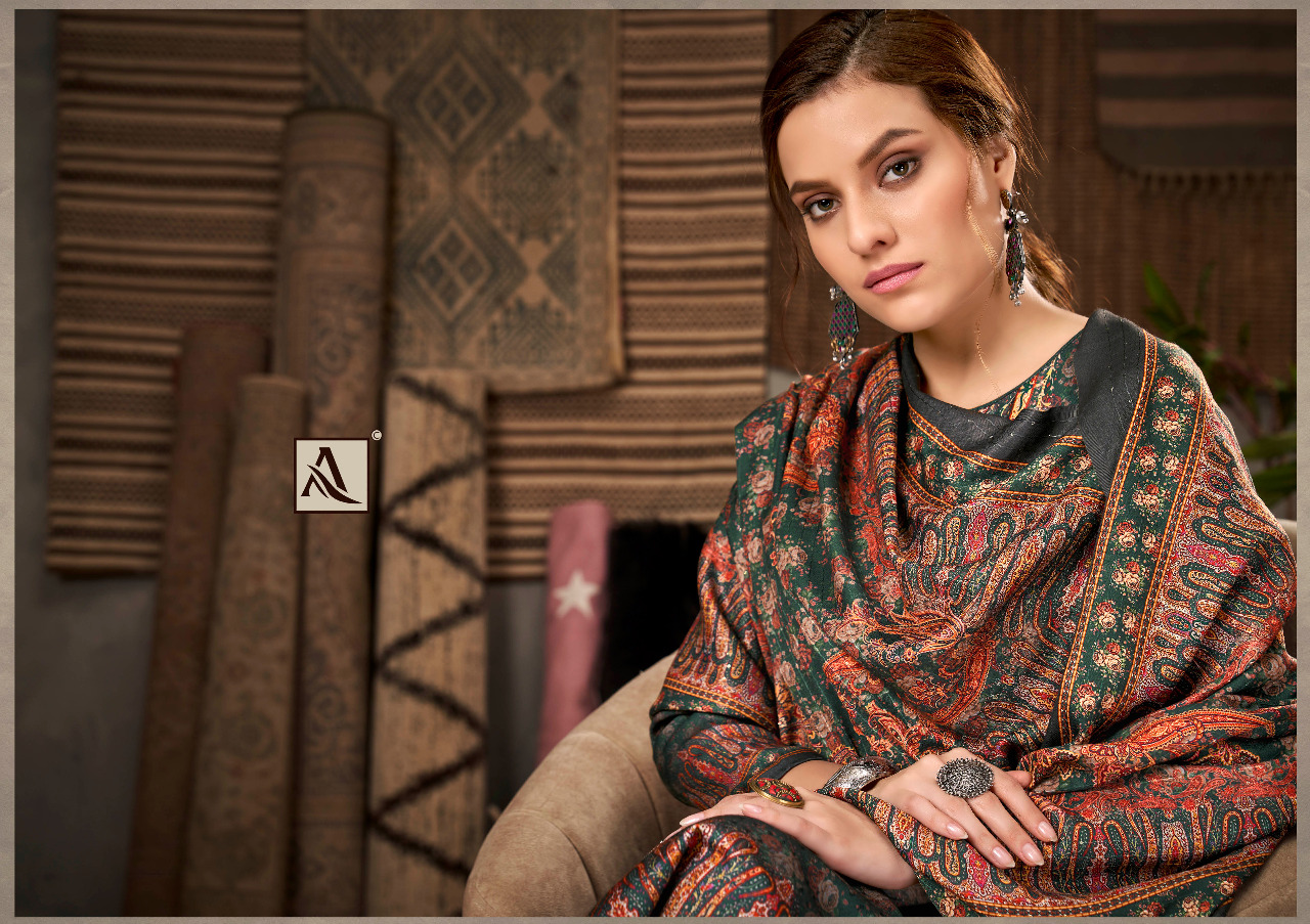 alok suit noorani pashmina exclusive print salwar suit catalog