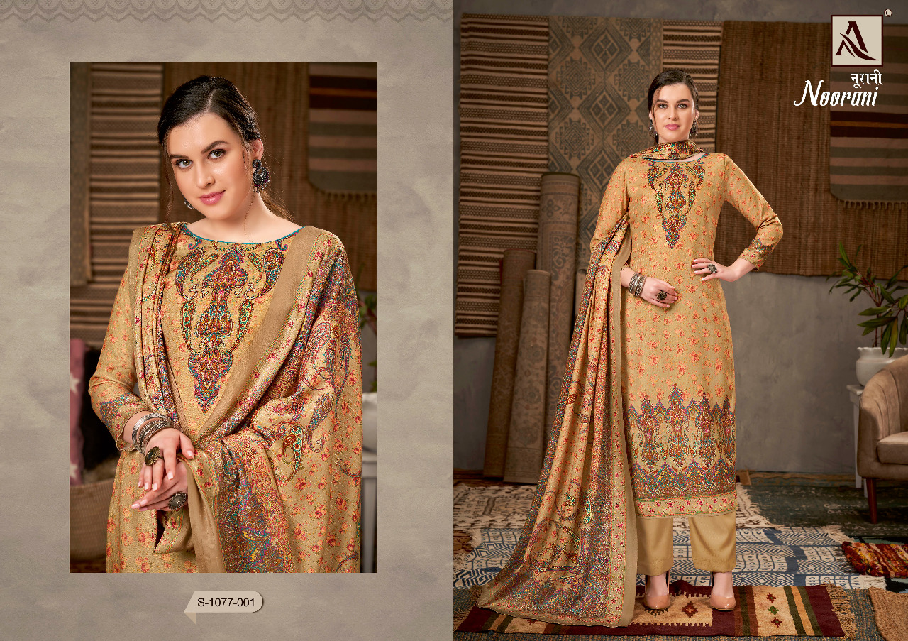 alok suit noorani pashmina exclusive print salwar suit catalog