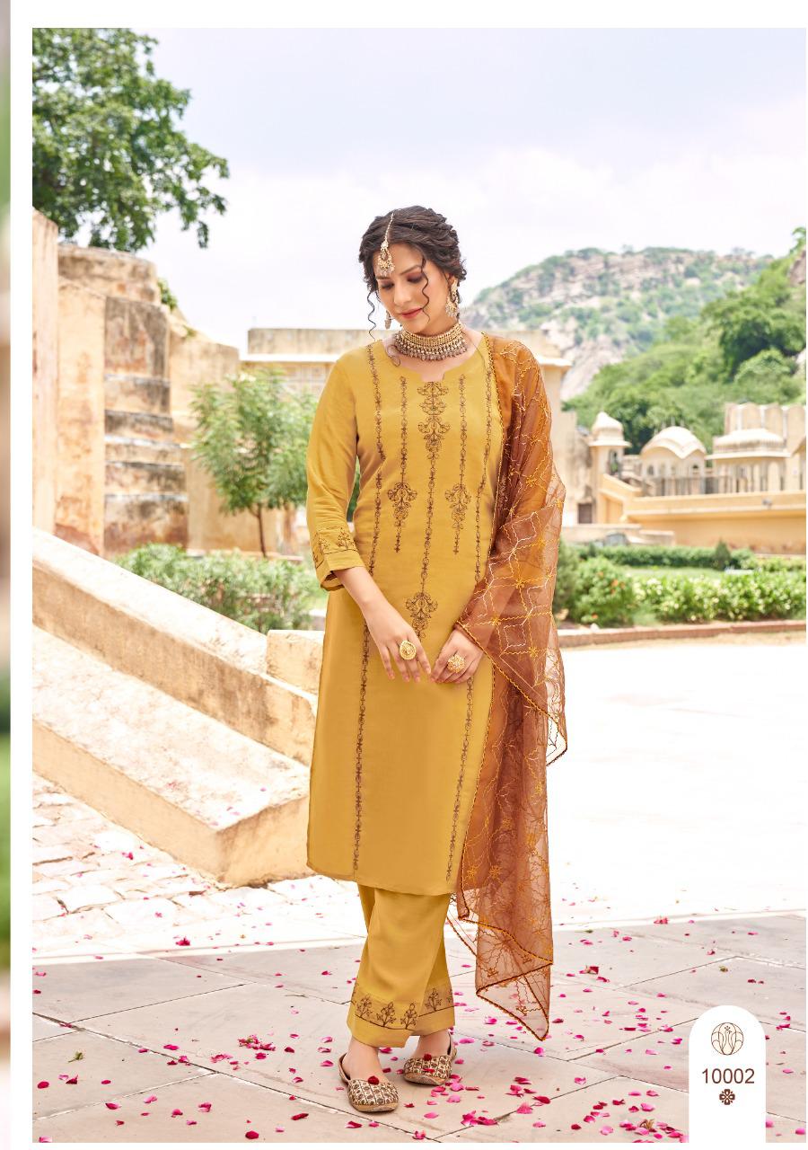 amaaya garments suhani viscose innovative look kurti pant with dupatta catalog