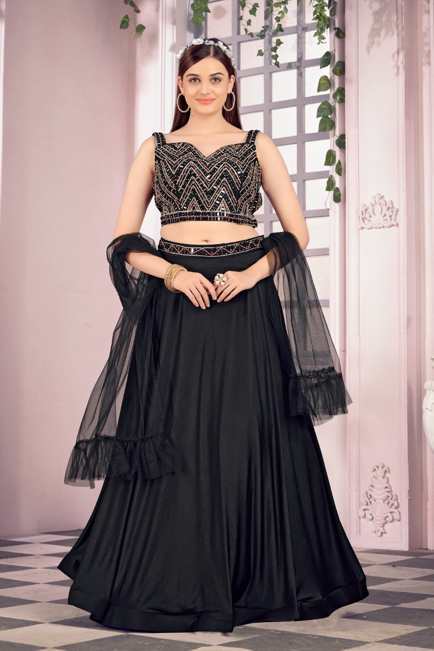 amoha trendz d no c 3666 Imported lycra gorgeous look lehnga catalog