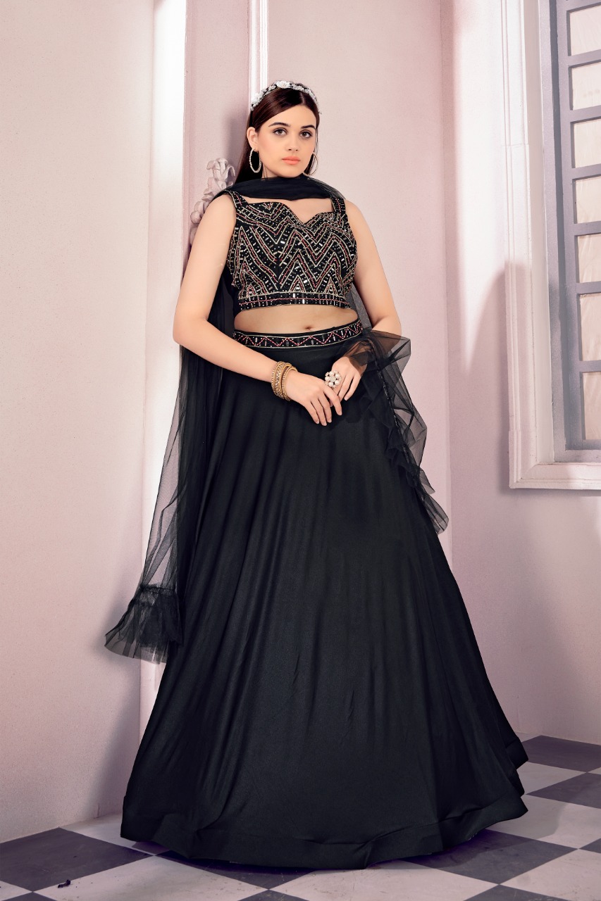 amoha trendz d no c 3666 Imported lycra gorgeous look lehnga catalog