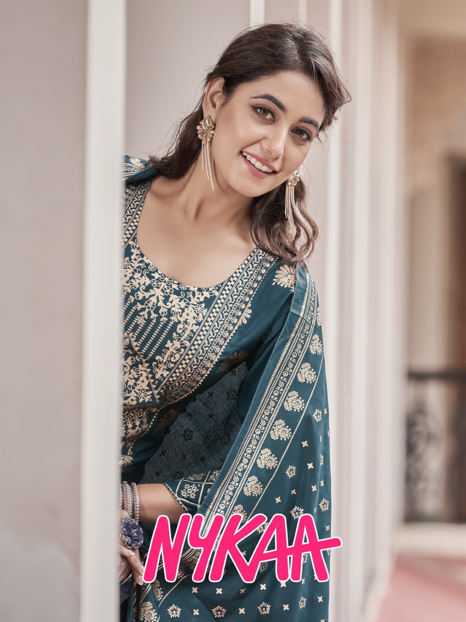 Banwery Fashion nykaa rayon decent look Kurti with Pant and dupatta catalog