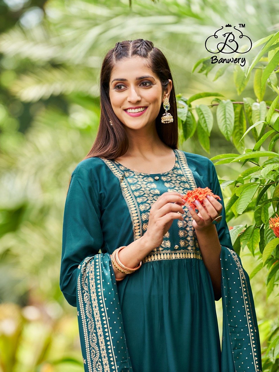 Banwery Fashion ramuloo ramulaa rayon elegant look Kurti and dupatta catalog