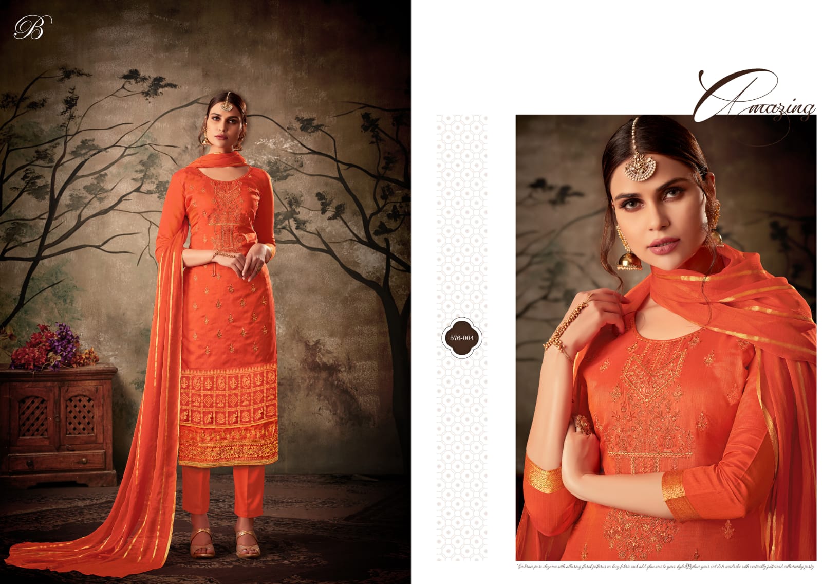 beliza desianer studio zarna silk astonishing  salwar suit catalog