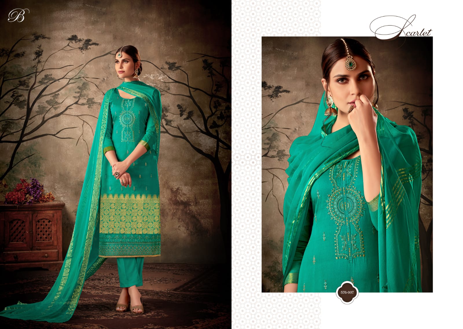 beliza desianer studio zarna silk astonishing  salwar suit catalog