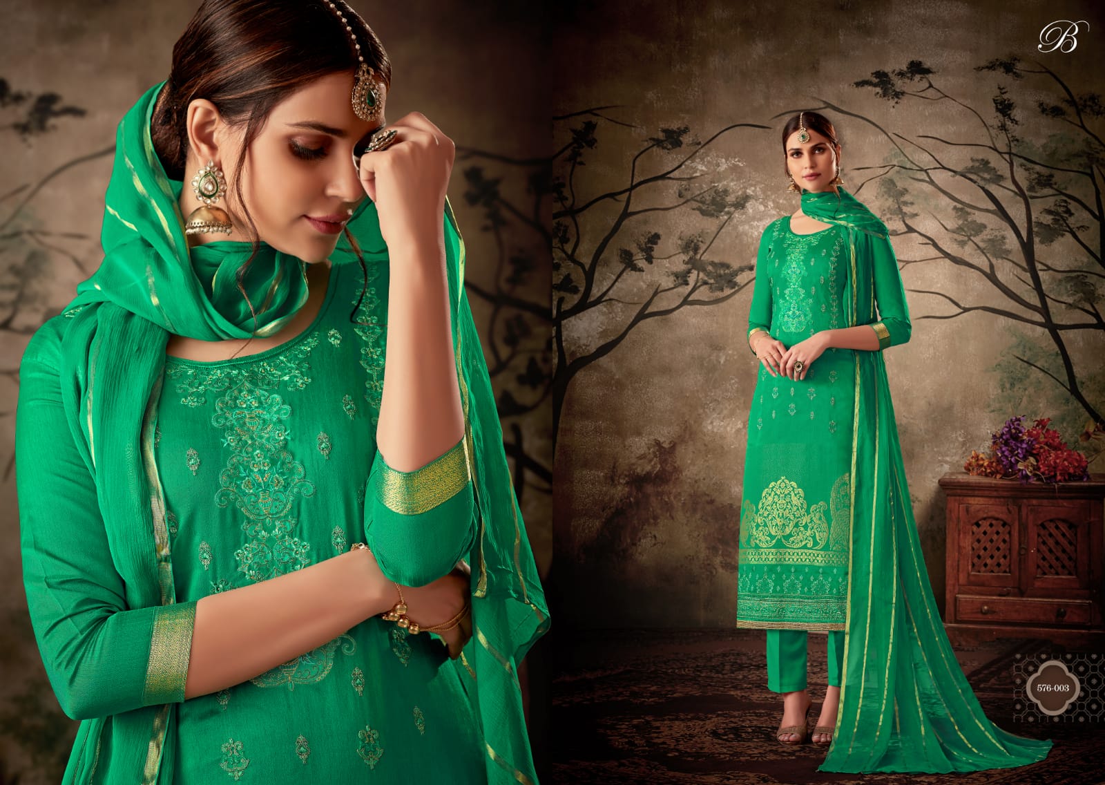 beliza desianer studio zarna silk astonishing  salwar suit catalog