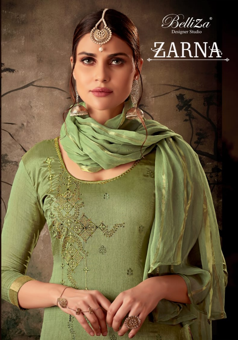 beliza desianer studio zarna silk astonishing  salwar suit catalog