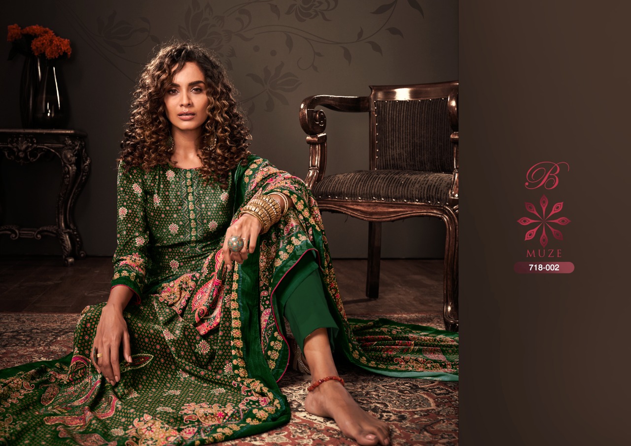 belliza designer studio muze velvet exclusive print salwar suit catalog