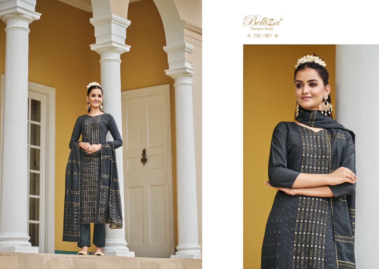 belliza designer studio nimrat silk regal look salwar suit catalog