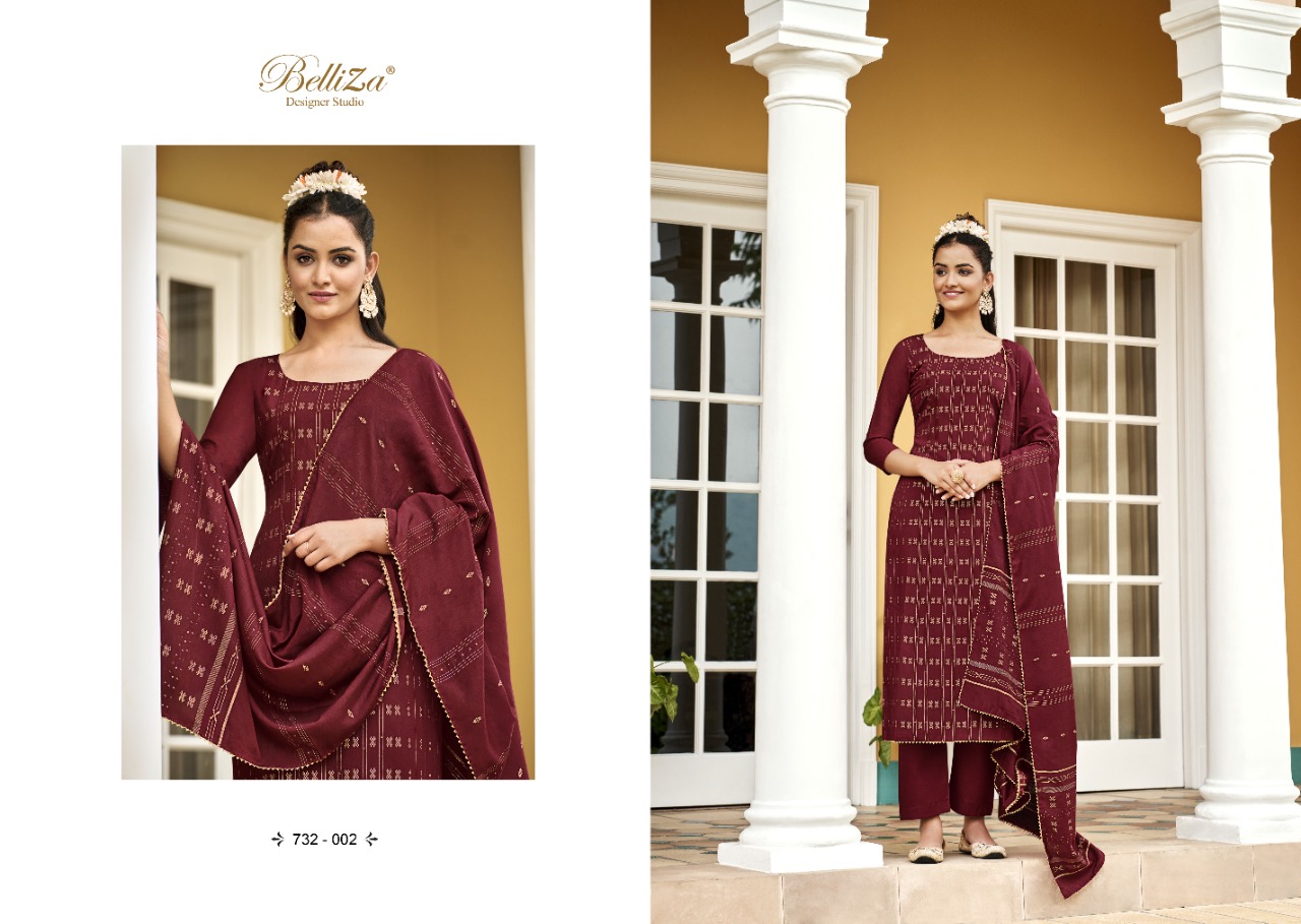 belliza designer studio nimrat silk regal look salwar suit catalog