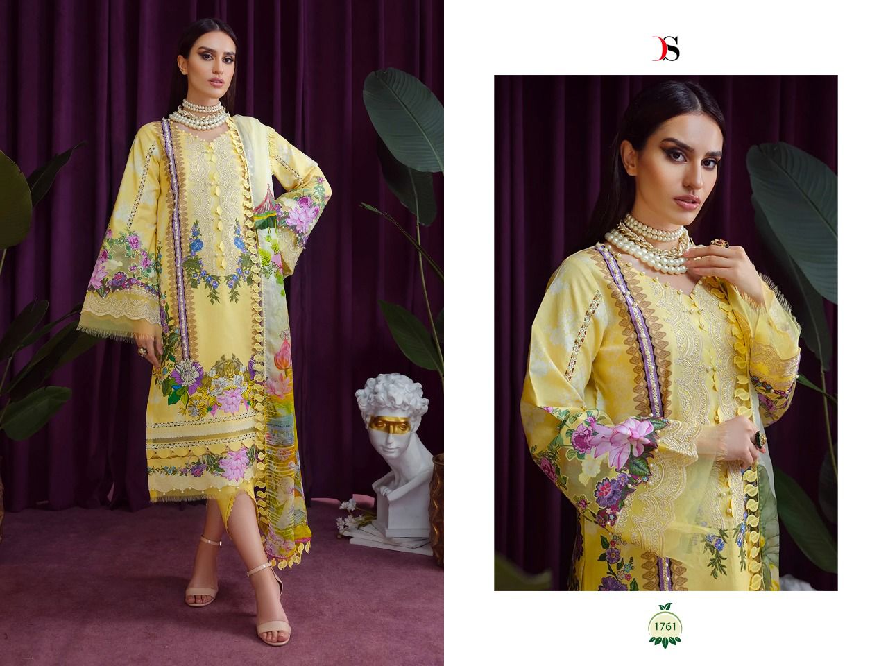 deepsy suit bliss 22-3 pasmina decent embroidery look salwar suit catalog