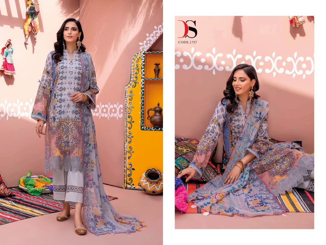 deepsy suit gulbano pashmina decnt look salwar suit catalog