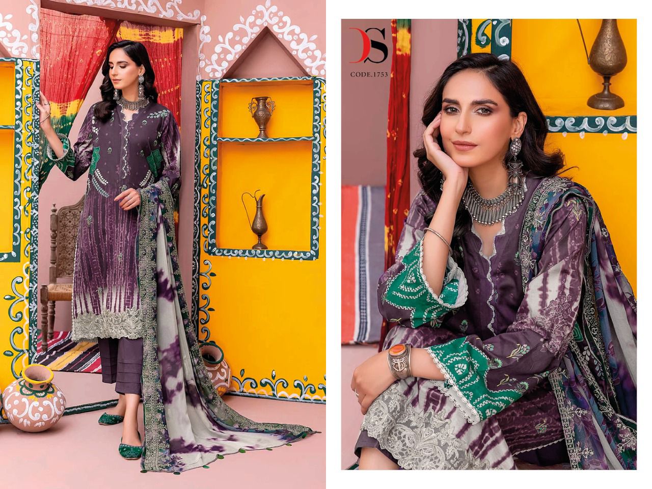 deepsy suit gulbano pashmina decnt look salwar suit catalog