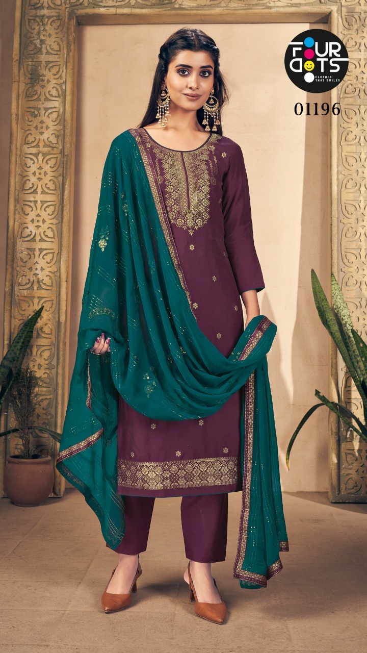 fourdots bela russian graceful look salwar suit catalog