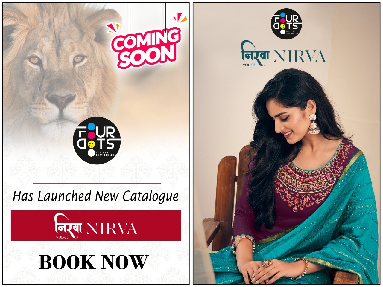 fourdots nirva vol 3 muslin elegant salwar suit catalog