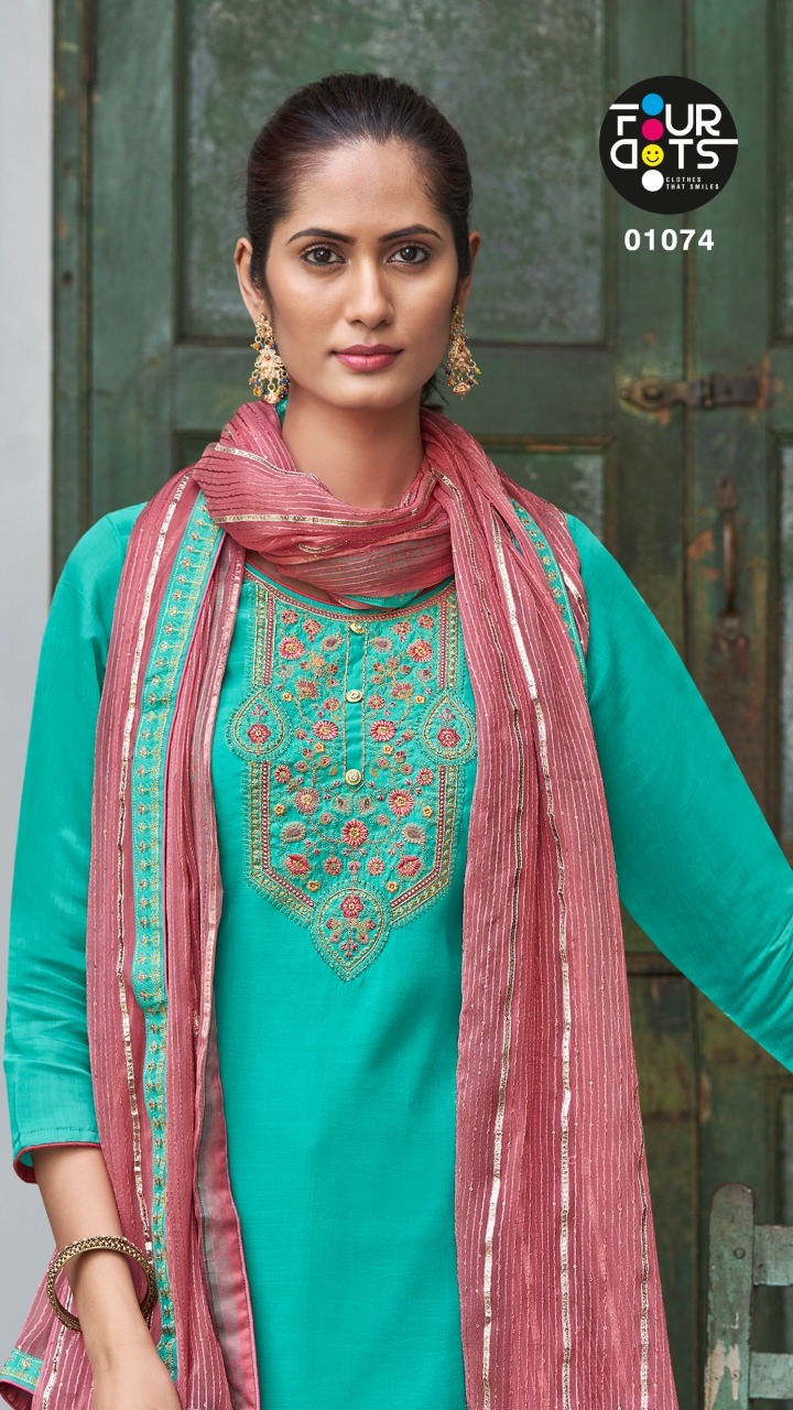 fourdots sangini viscose graceful look salwar suit catalog