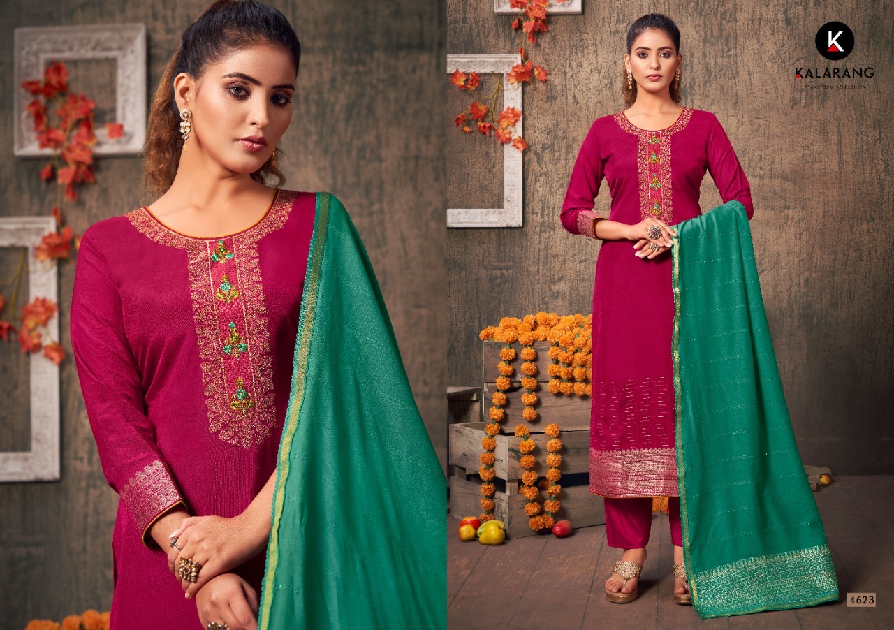 kalarang arth muslin elegant look salwar suit catalog