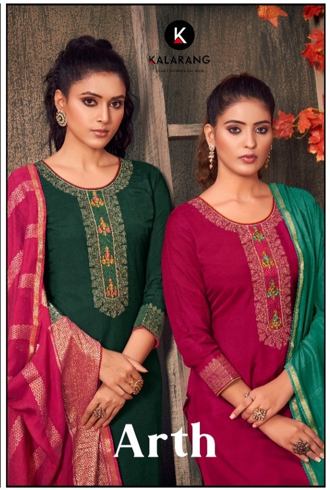 kalarang arth muslin elegant look salwar suit catalog