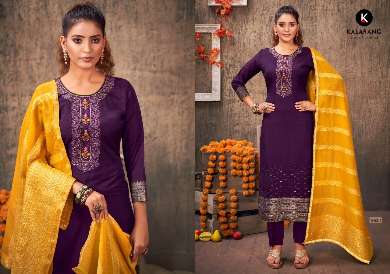 kalarang arth muslin elegant look salwar suit catalog