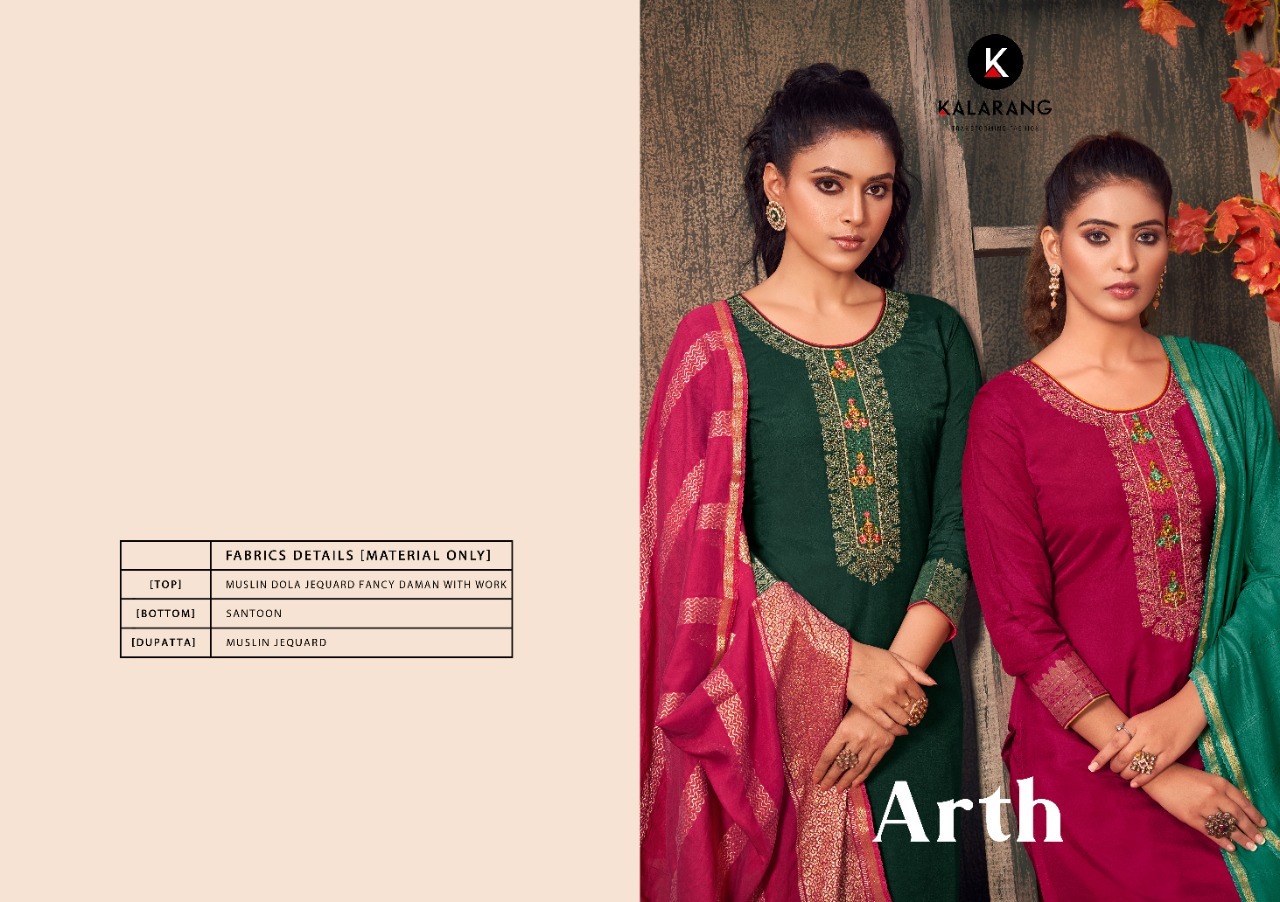 kalarang arth muslin elegant look salwar suit catalog