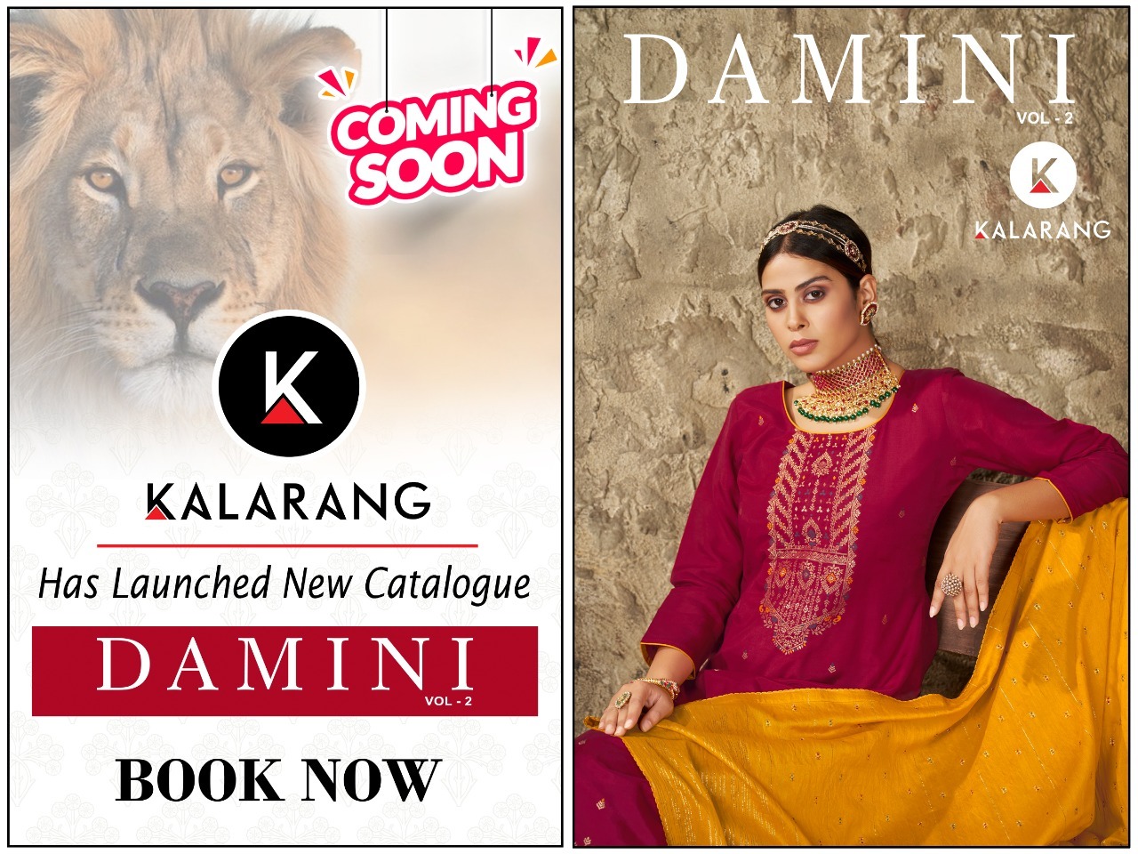 kalarang damini vol 2 muslin graceful look salwar suit catalog