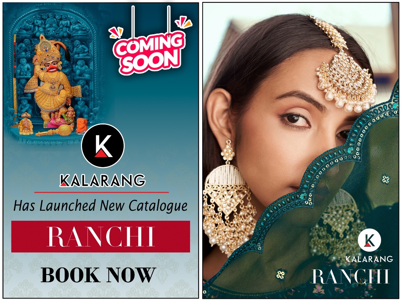 kalarang ranchi georgette astonishing look salwar suit catalog