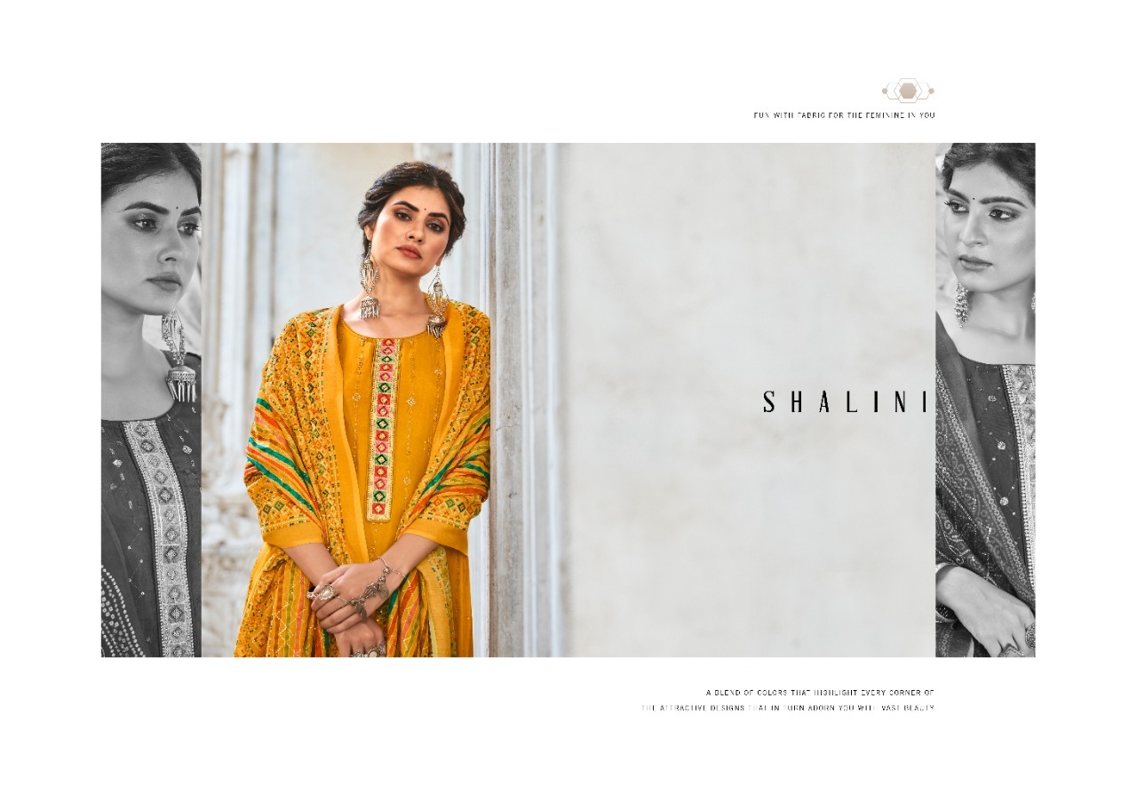 kalarang shalini viscose silk astonishing look salwar suit catalog