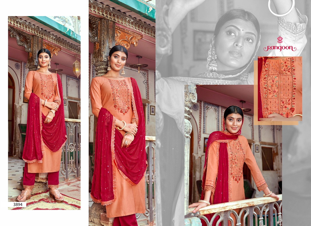 kessi rangoon hi five silk goegeous look top bottom with dupatta catalog