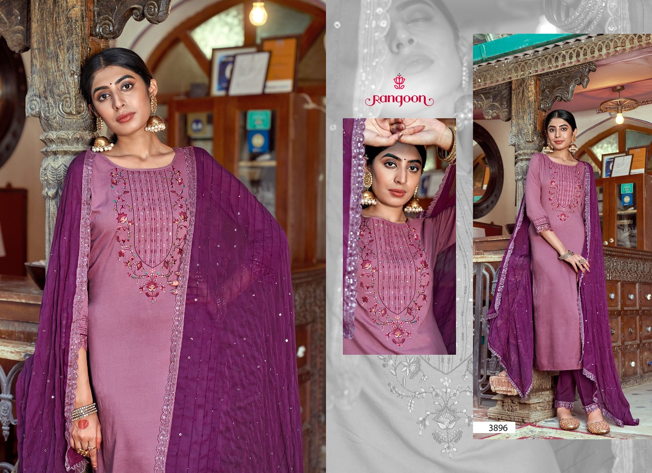 kessi rangoon hi five silk goegeous look top bottom with dupatta catalog