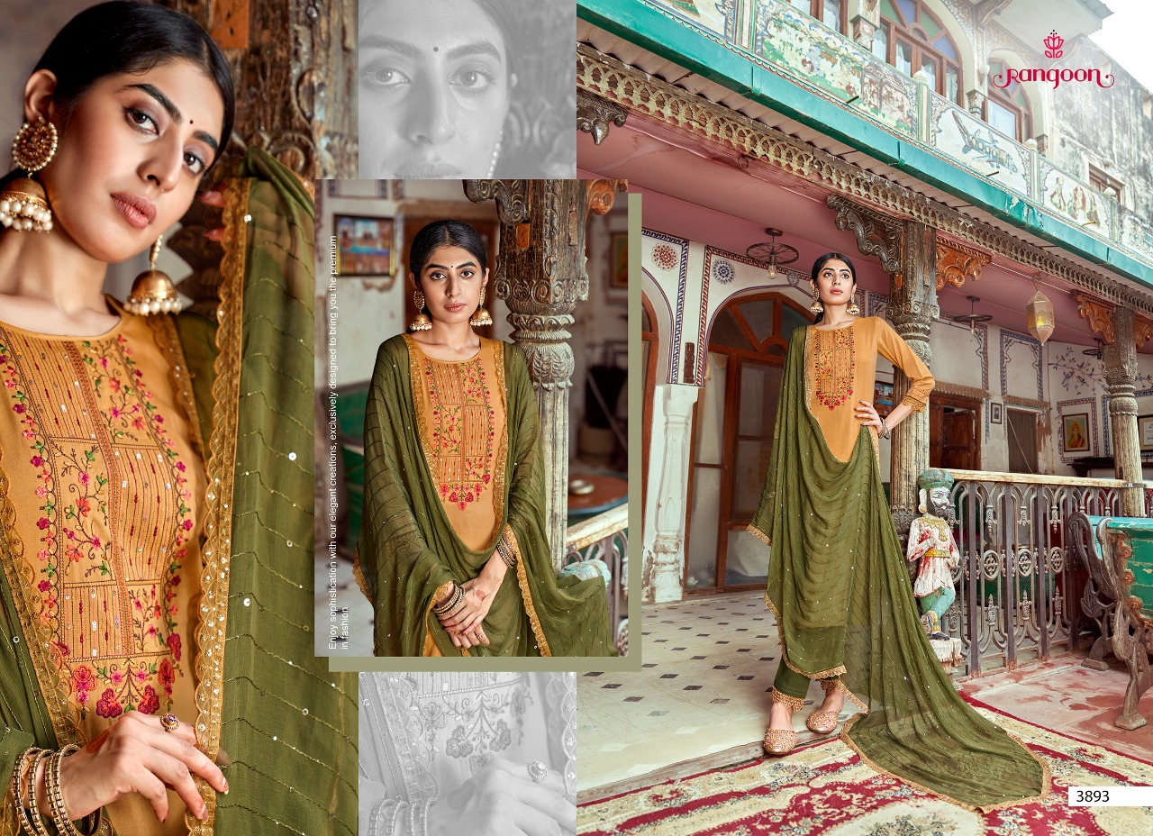 kessi rangoon hi five silk goegeous look top bottom with dupatta catalog