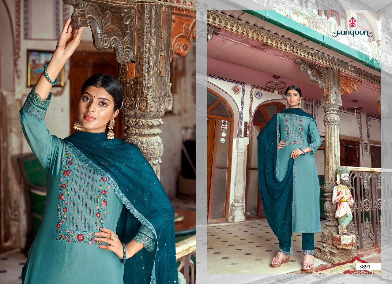 kessi rangoon hi five silk goegeous look top bottom with dupatta catalog