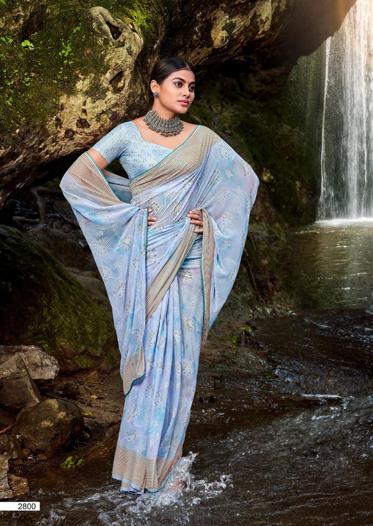 lt kashvi creation avni georgette exclusive print saree catalog