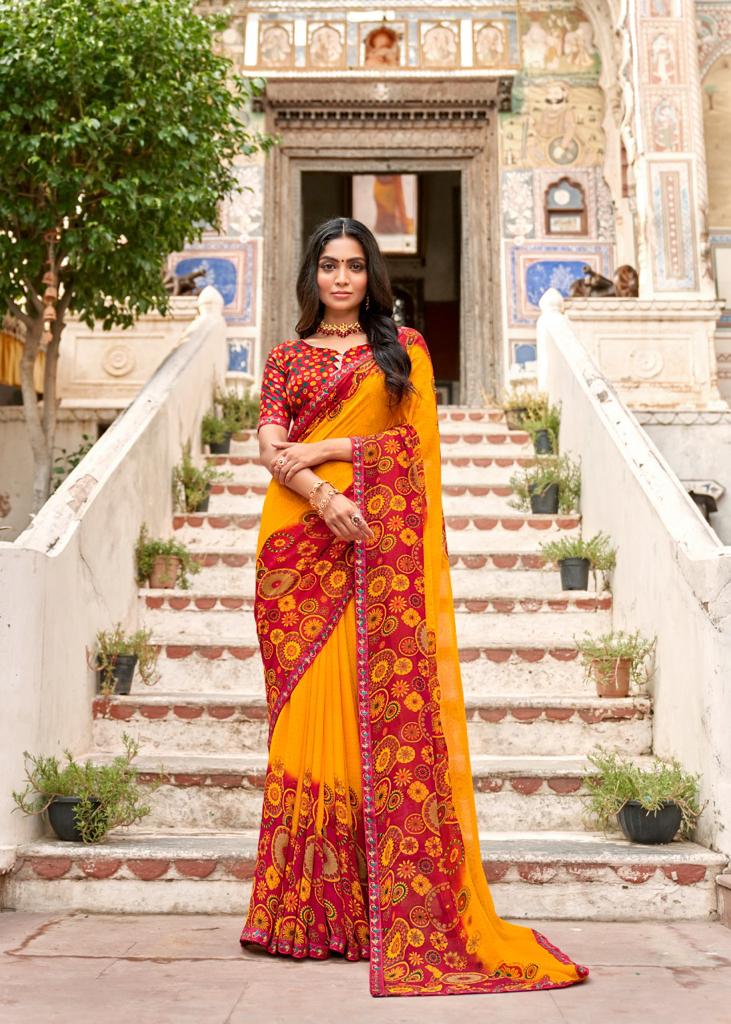 lt kashvi creation darshini georgette catchy look saree catalog